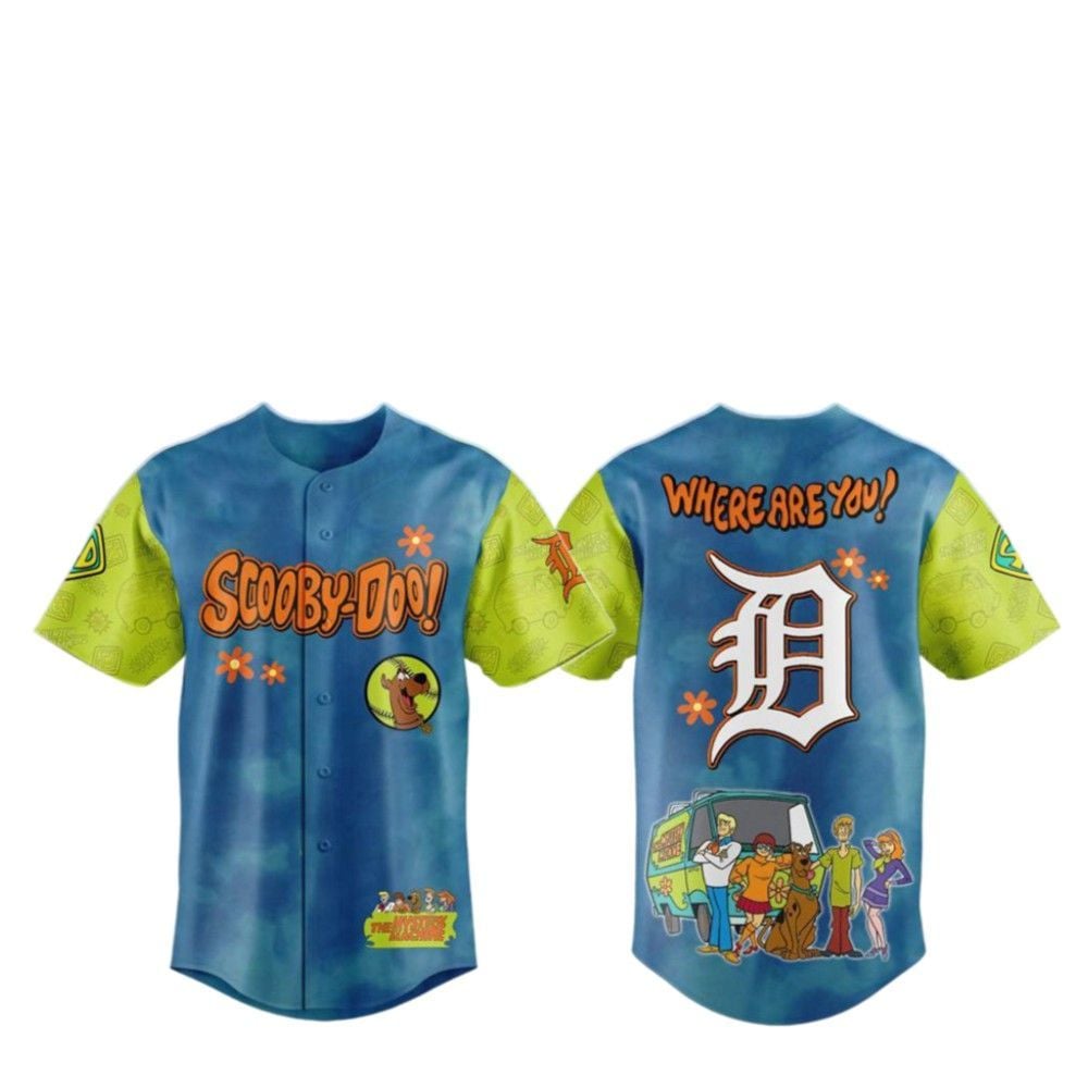 2025 Tigers Scooby-Doo Baseball Jersey - Grishko.com