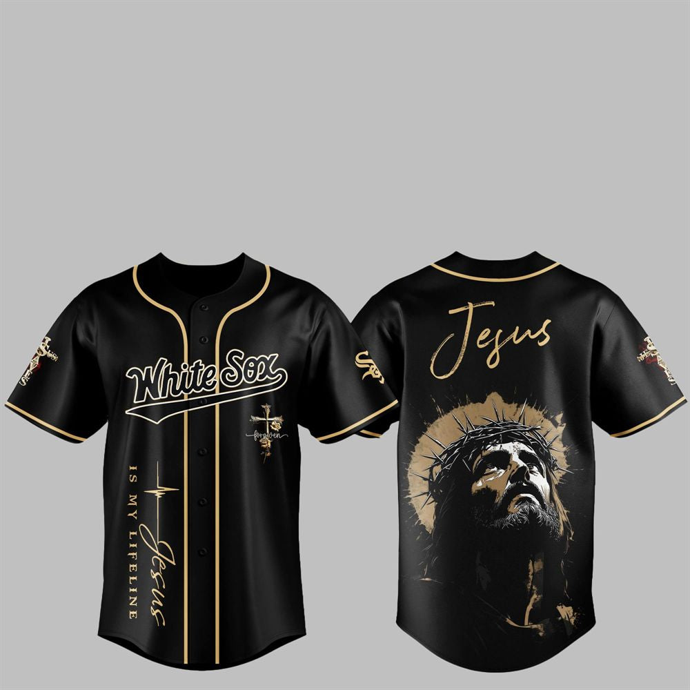 2025 White Sox Jesus Baseball Jersey - Grishko.com