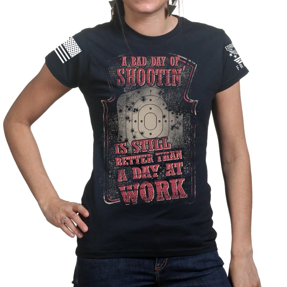 Ladies Bad Day of Shooting T-shirt