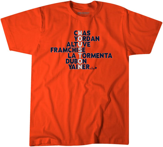 Houston Names 2025 Baseball Adult Unisex Tee - BWP