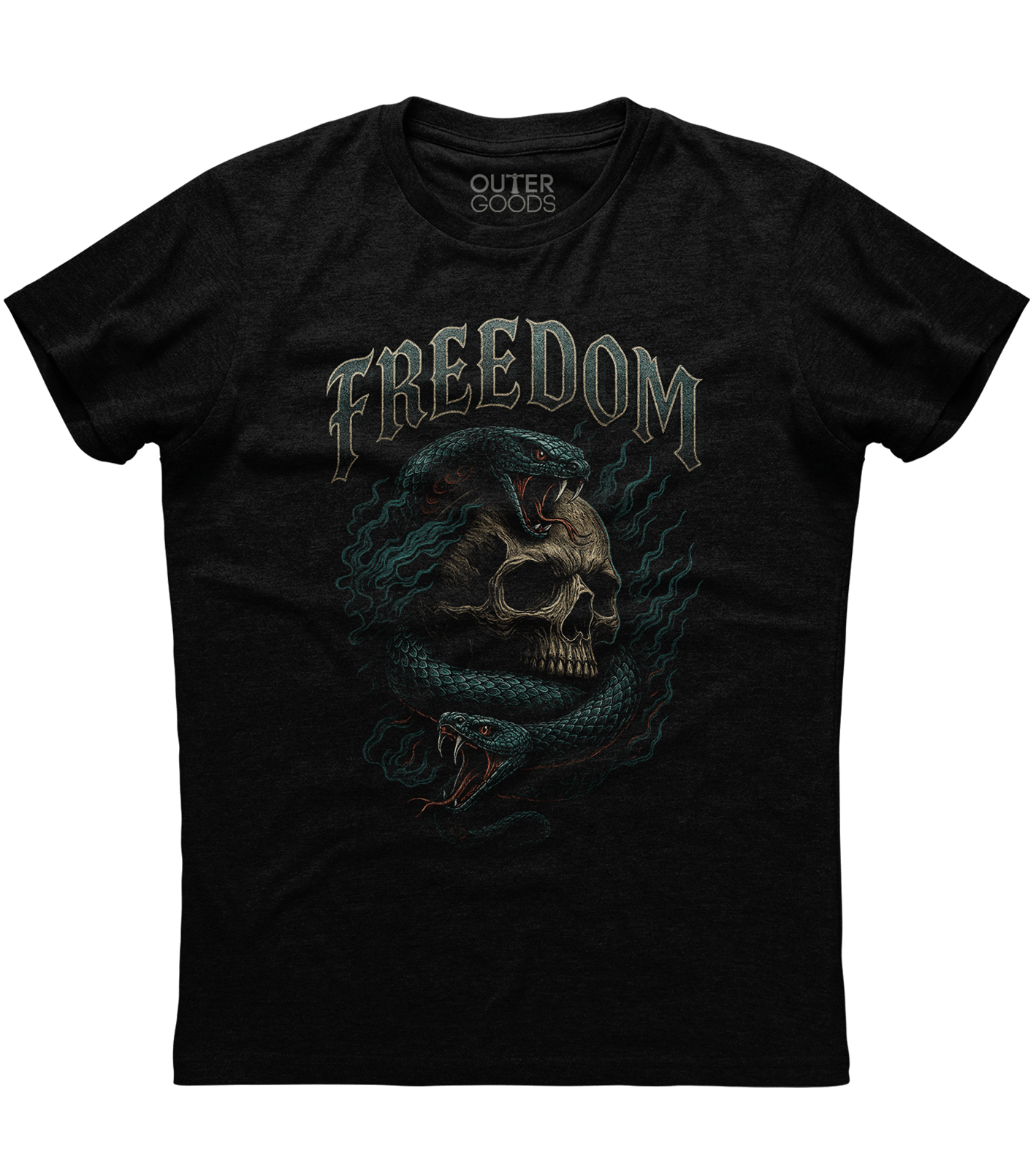 Freedom Snakes & Skull T-Shirt (O)
