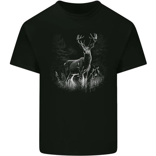 A Stag Deer Mens Cotton T-Shirt Tee Top Made in USA