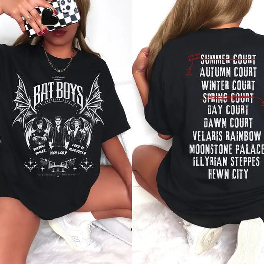 ACOTAR Bat Boys Shirt | Rhysand Shirt  | Cassian | Azirel Unisex Tee, Velaris City Of Starlight Inspired Merch, SarahJMaas Book, TOG, CC, Crescent Shirt