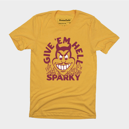 Vintage Give 'Em Hell Sparky Tee Style001