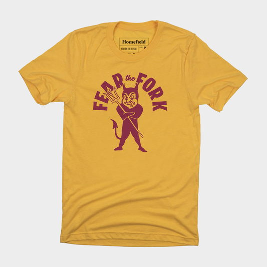 Vintage ASU ‚ÄúFear the Fork‚Äù T-Shirt Style001