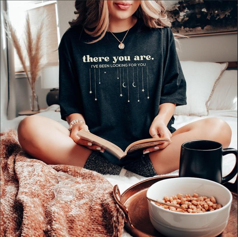 Acotar fandom bookish love reading T-shirt fairycore book gift for her, velaris, literature, literary clothes romance fantasy clothing
