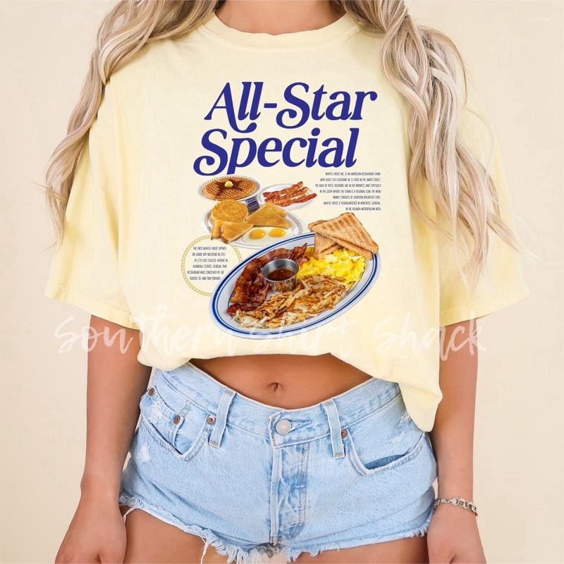 All Star Special Breakfast T shirt  | Banana comfort colors T shirt