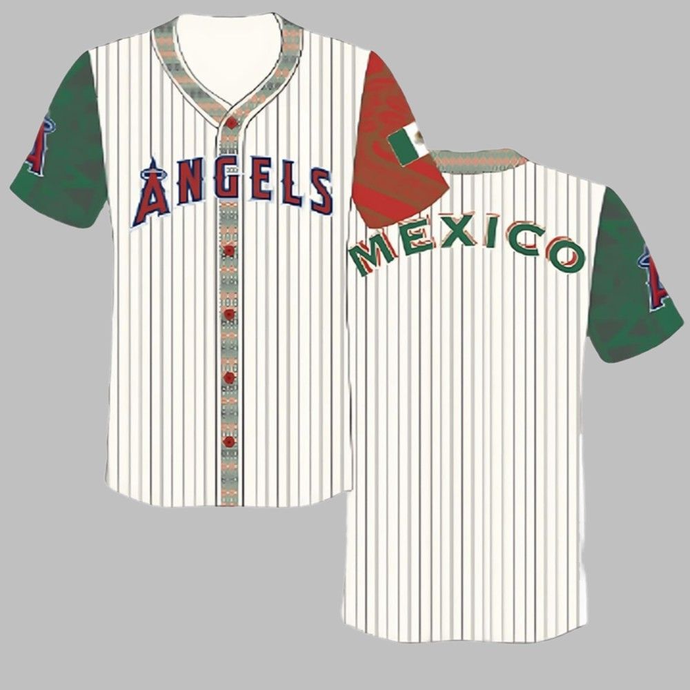 Angels Mexican Heritage Night Baseball Jersey 2025 Giveaway - Grishko.com
