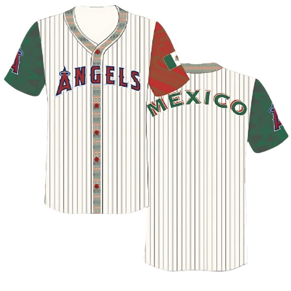 Angels Mexican Heritage Night Baseball Jersey 2025 Giveaway - Grishko.com