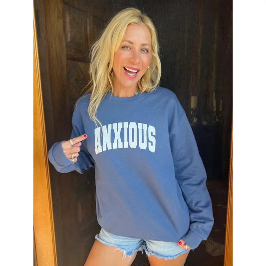 Anxious Denim Sweatshirt