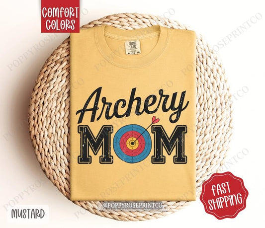 Archery Mom Comfort Colors, Sports Mom Tee, Cute Mom Women's Tshirt