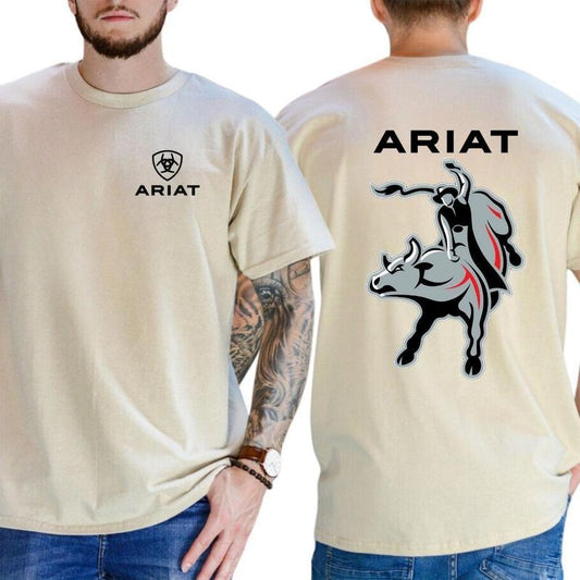 Ariat T-Shirt  Bull Rider Graphic with Dynamic Action, Perfect for Rodeo Fans  Menswear, Womenswear