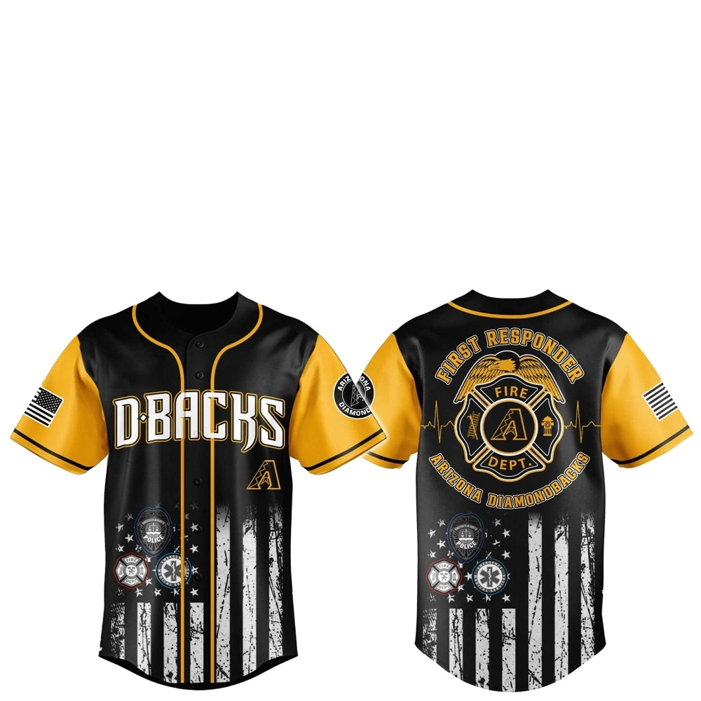 Arizona Diamondbacks Responders 2025 Baseball Jersey Jogger Hat - Grishko.com