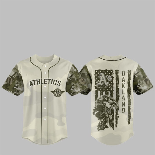 Athletics 2025 Armed Forces Day Night Jersey - Grishko.com