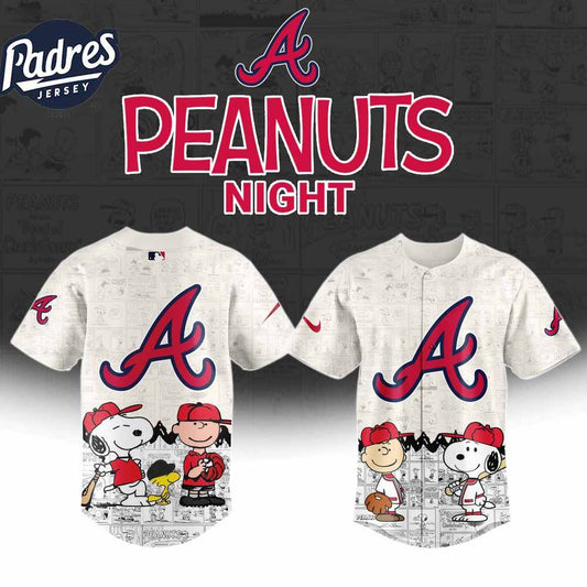 Atlanta Braves 75th Anniversary Of Peanuts Baseball Jersey 2025 - Padres Jersey Oasis: Elevate Your Baseball Style Game