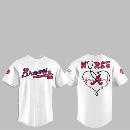 Atlanta Braves NURSES NIGHT Jersey 2025 - Grishko.com
