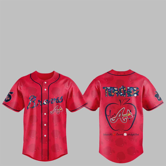 Atlanta Braves TEACHER NIGHT 2025 Jersey - Grishko.com