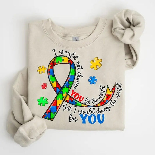 Autism Awareness Shirt, Awareness Shirt, Be Kind Shirt, Puzzle Shirt, Autism Mom Shirt, Autism Shirt, I Would Not Change You for The World