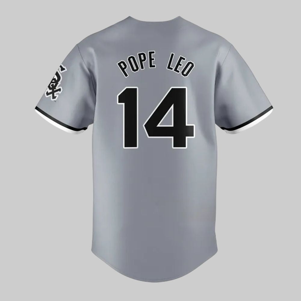 2025 White Sox Pope Leo XIV Baseball Jersey - Grishko.com