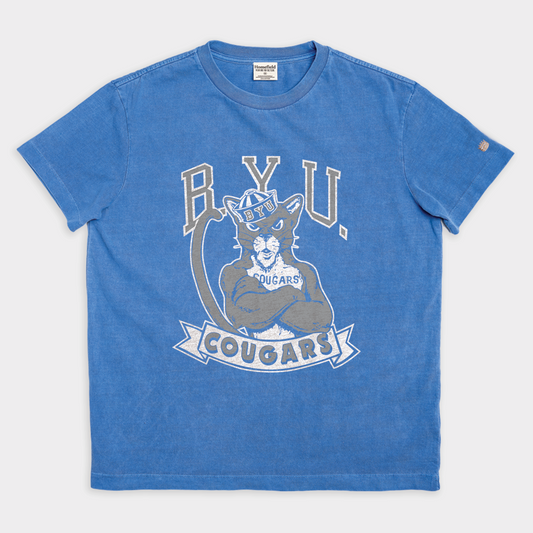 Vintage Brigham Young University Cougar Heavyweight Tee Style001