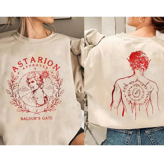 Baldurs Gate 3 Adventure Awaits Sweatshirt, Astarion High Elf Hoodie, Astarion Rogue Merch Sweater, I Can Fix Him, Video Game Womenswear Sweatshirt