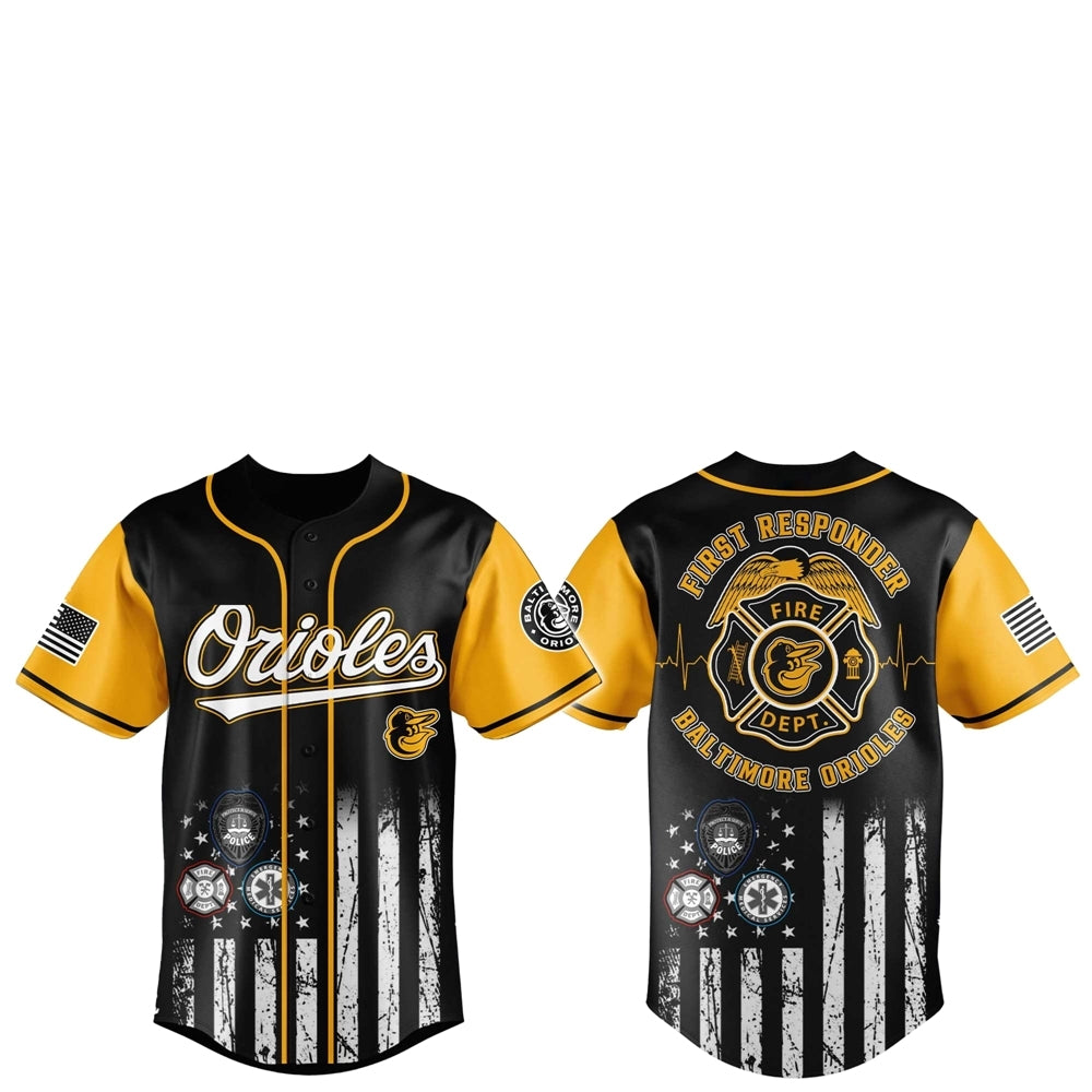 Baltimore Orioles First Responders 2025 Baseball Jersey Jogger Hat - Grishko.com