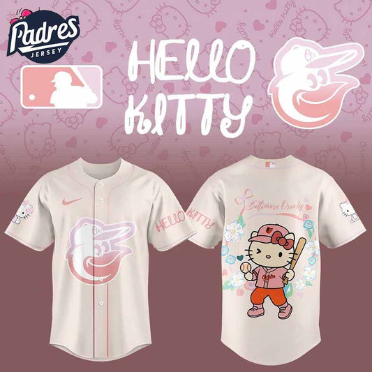 Baltimore Orioles Hello Kitty 2025 For Fans Baseball Jersey - Padres Jersey Oasis: Elevate Your Baseball Style Game