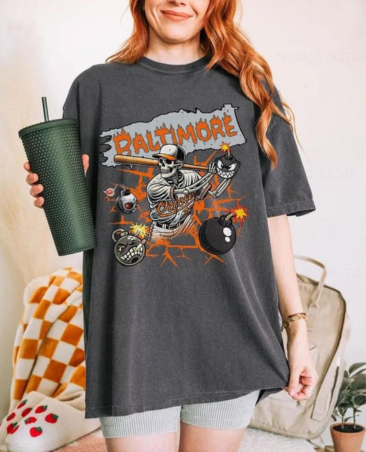 Baltimore Vintage T_Shirt, Retro Baseball Tee, Perfect Camden Yards Game Day