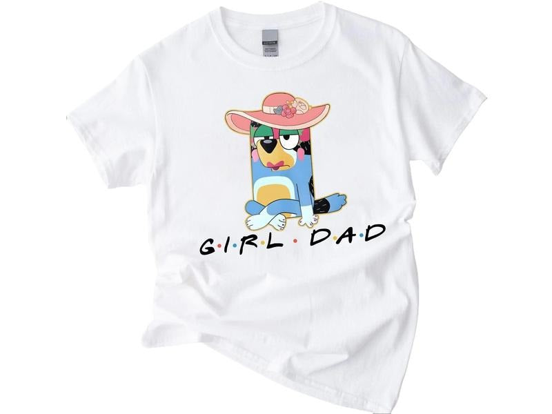 Bandit Girl Dad Shirt Bluey Shirt,  Bingo Shirt, Bluey and Bingo, Fathers day shirt, Bingo Heeler, Gift Shirt, Bluey Gift Shirt