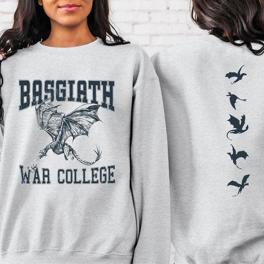 Basgiath War College Book Sweatshirt, Bookish War Shirt,Dragon Rider Sweatshirt,Fantasy Bookish Sweatshirt