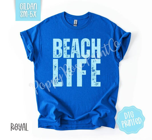 Beach Life Gildan Shirt, Cute Summer Tshirt, Trendy Women's Tee, Gift for Her