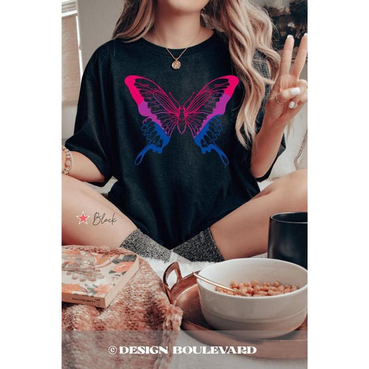 Bisexual T Shirt Hoodie Sweater Bisexual Butterfly T Shirt Bisexual Gift Bisexual Pride Tee Gay Pride Bisexual Shirt Bi Gift Bisexual Flag Shirt LGBTQ