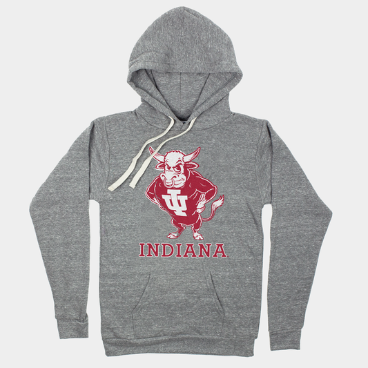 Vintage IU Hoosiers Bison Mascot Hoodie Style001