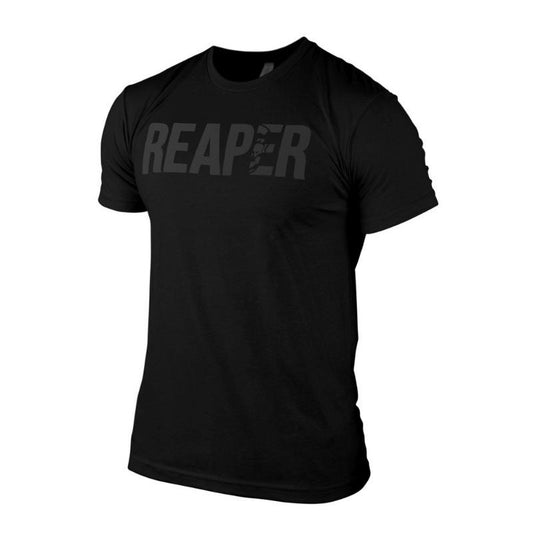 Gymreapers REAPER Tee - Black/Black, Summer Graphic Top Menswear