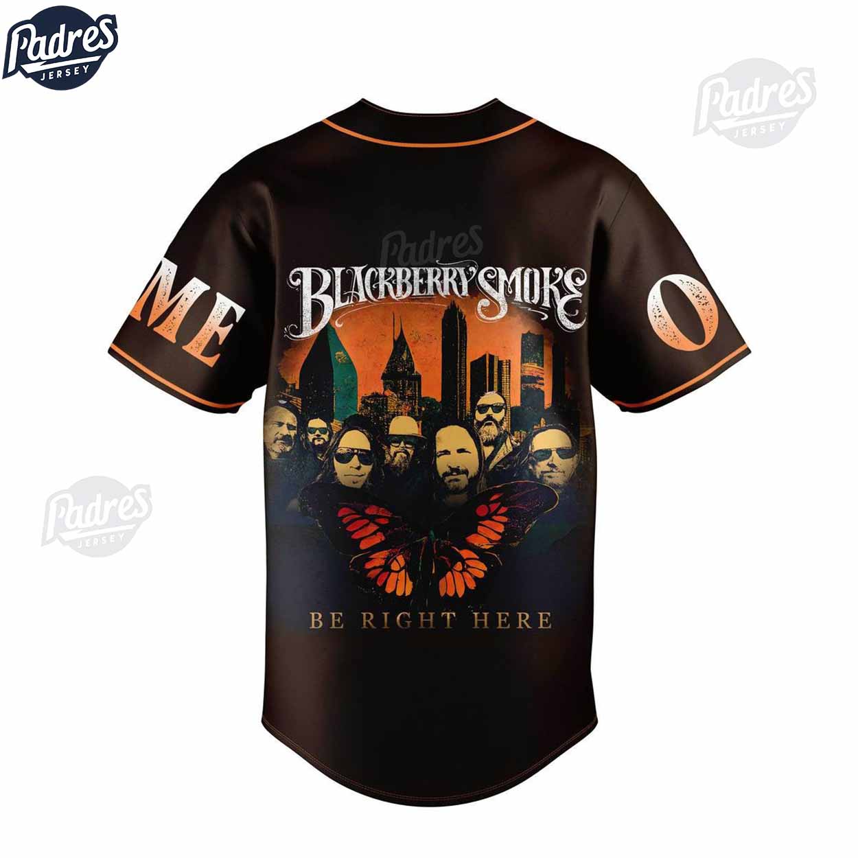 Blackberry Smoke band Be Right Here Tour 2024 Custom Baseball Jersey Shirt - Padres Jersey Oasis: Elevate Your Baseball Style Game
