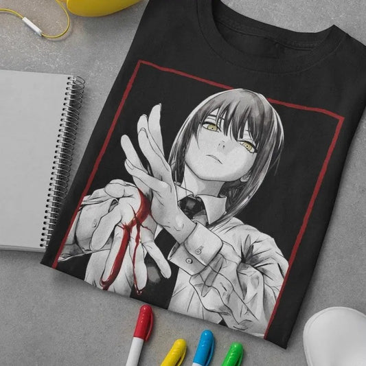 Bloody Hands Unisex Graphic Tee, Otaku Ropa Shirt, Edgy Goth Tshirt, Kawaii Girl Tee, Punk Shirt, Anime Shirt