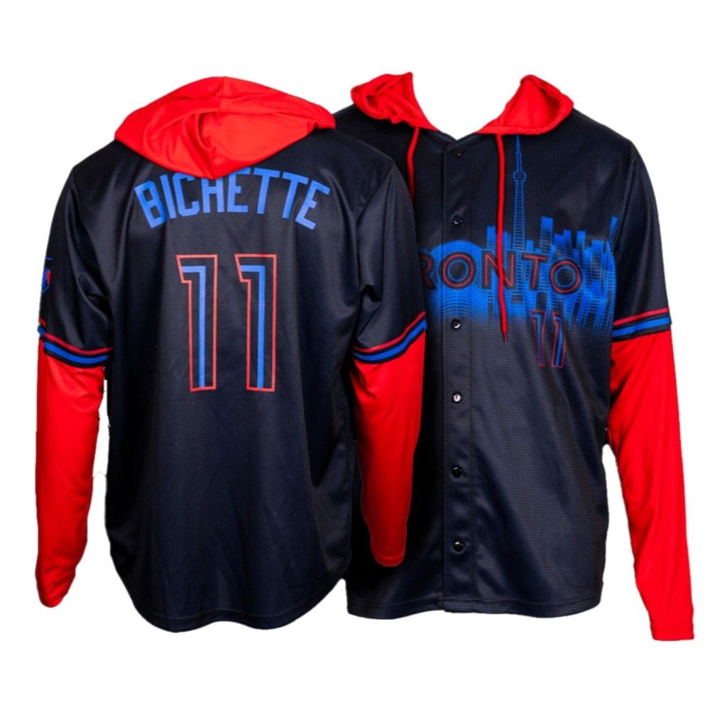 Blue Jays Bo Bichette Layered City Connect Jersey Giveaway 2025 - Grishko.com