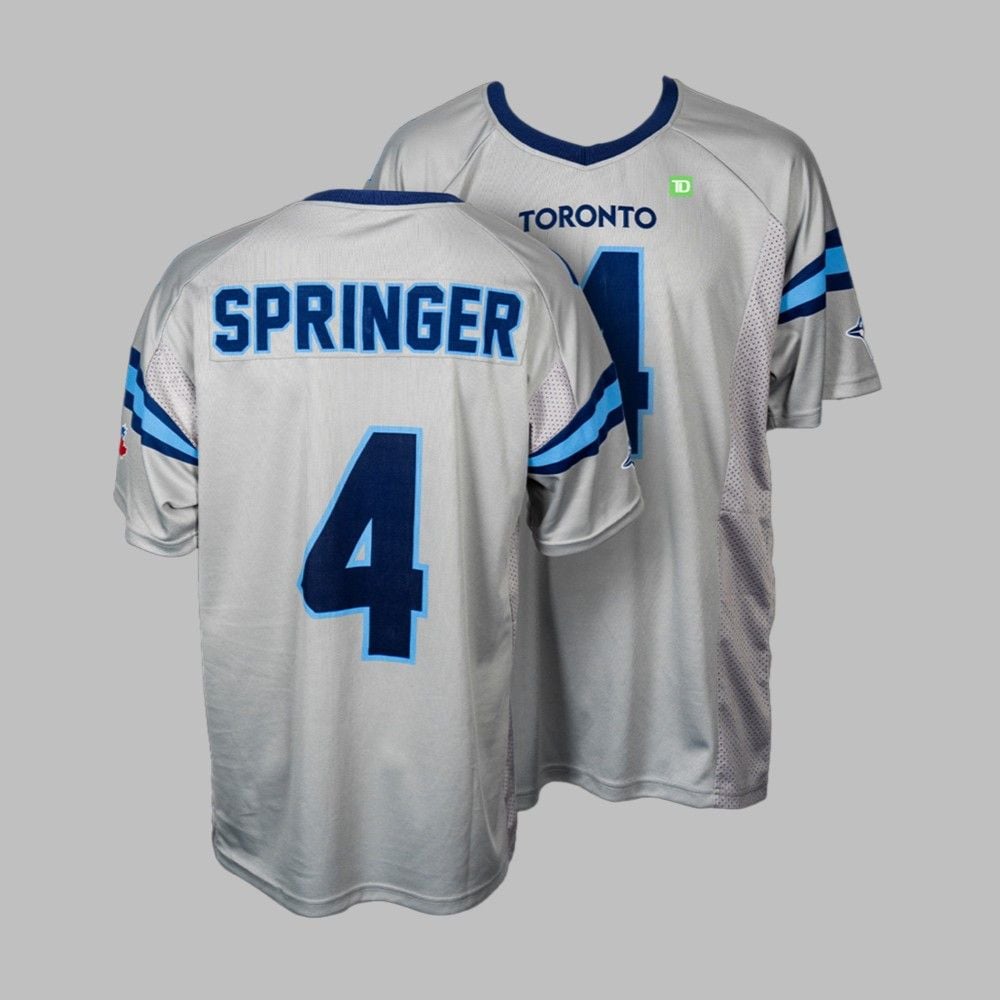 Blue Jays George Springer Football Jersey Giveaway 2025 - Grishko.com
