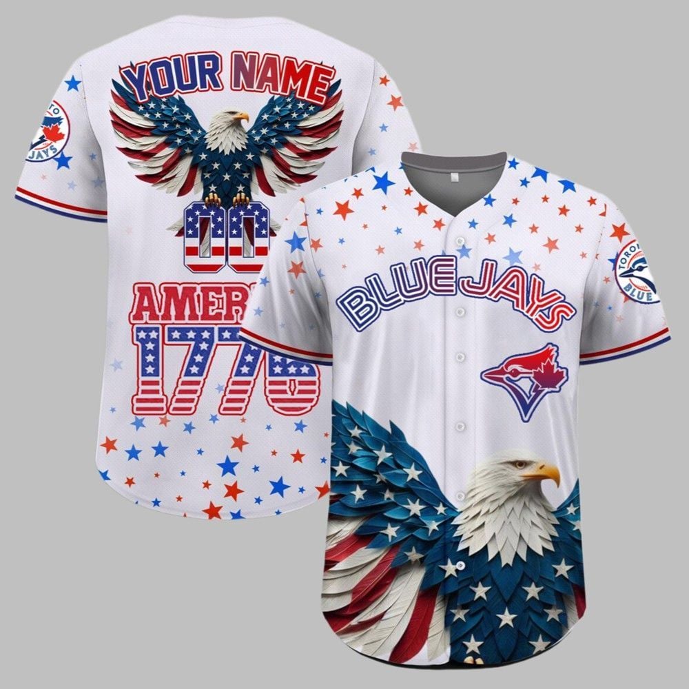 Blue Jays Independence Day Baseball Jersey 2025 - Grishko.com