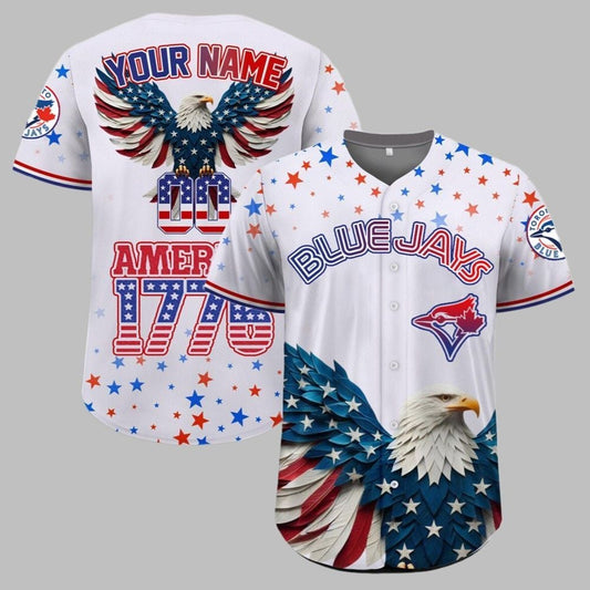 Blue Jays Independence Day Baseball Jersey 2025 - Grishko.com