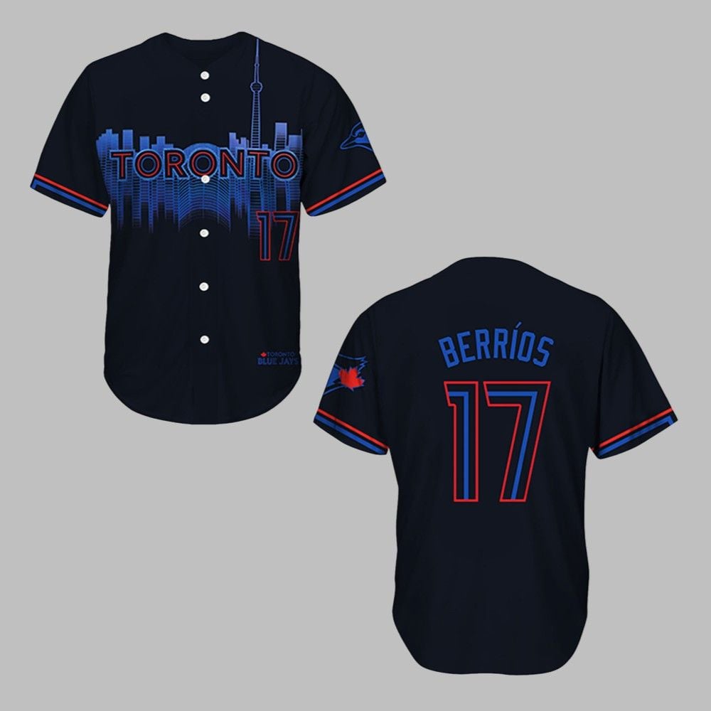 2025 Giveaway Blue Jays Jose Berrios City Connect Jersey - Grishko.com