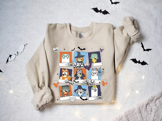 Bluey Halloween Shirt, Bluey Shirt, Bluey Trick Or Treat Shirt, Happy Halloween Shirt, Halloween Tshirt, Bluey T Shirt