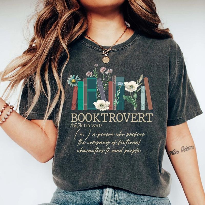 Booktrovert Shirt, Book Shirt, Book Lovers Gifts, Gifts For Book Lovers, Gifts For Book Lovers Women, Book Shirts For Women, Bookish Gifts