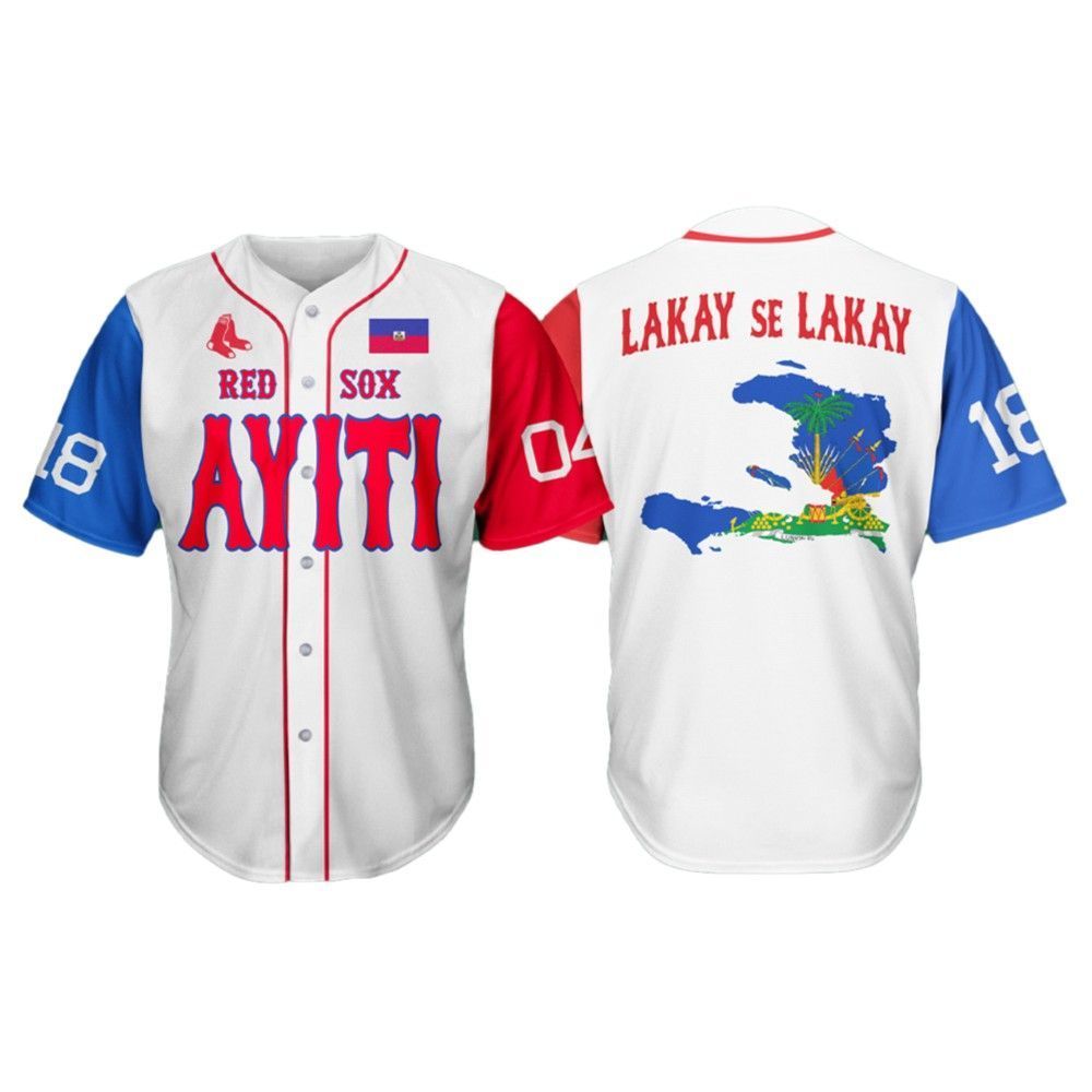 Red Sox Haitian Cultural Night Jersey Giveaway 2025 - Grishko.com