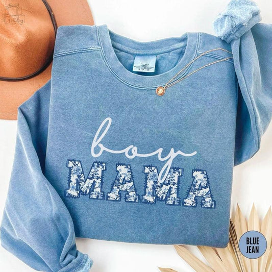 Boy Mama Sweatshirt, Toile Boy Mama Shirt, New Mom Pregnancy Announcement, Mother's day Shirt, Gender Reveal Hoodie, Baby Announcement Crewneck