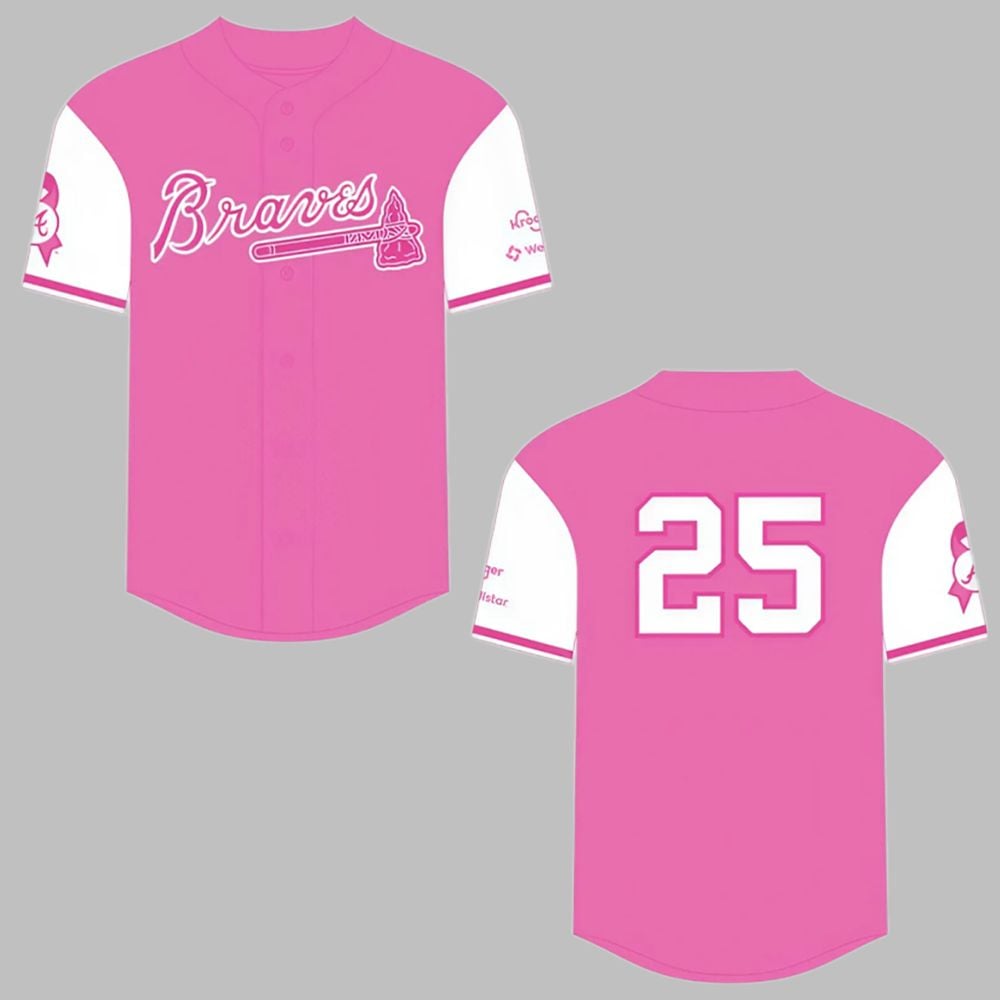 Braves Breast Cancer Awareness Day Jersey 2025 Giveaway - Grishko.com