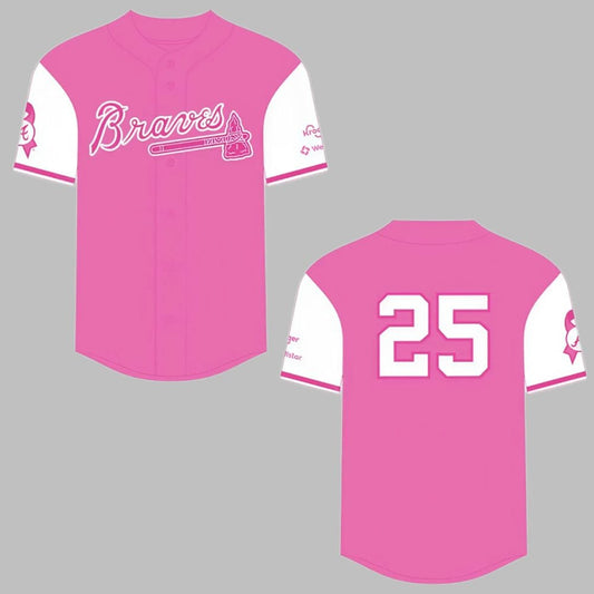 Braves Breast Cancer Awareness Day Jersey 2025 Giveaway - Grishko.com
