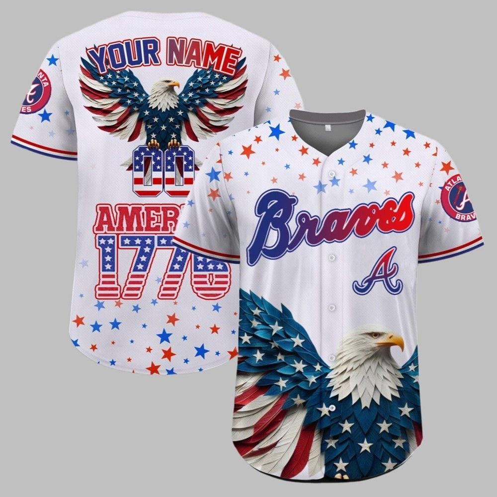 Braves Independence Day Baseball Jersey 2025 - Grishko.com