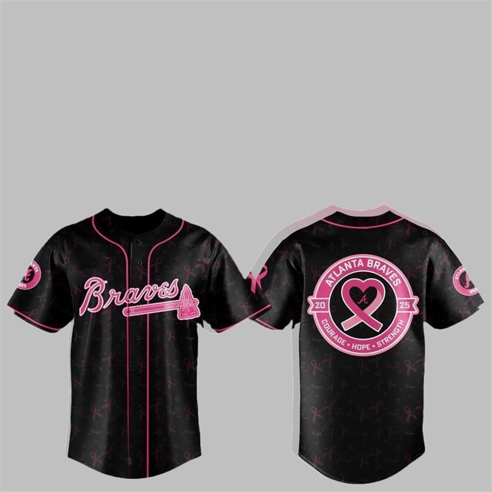 Braves x Cancer Awareness Night 2025 Jersey - Grishko.com