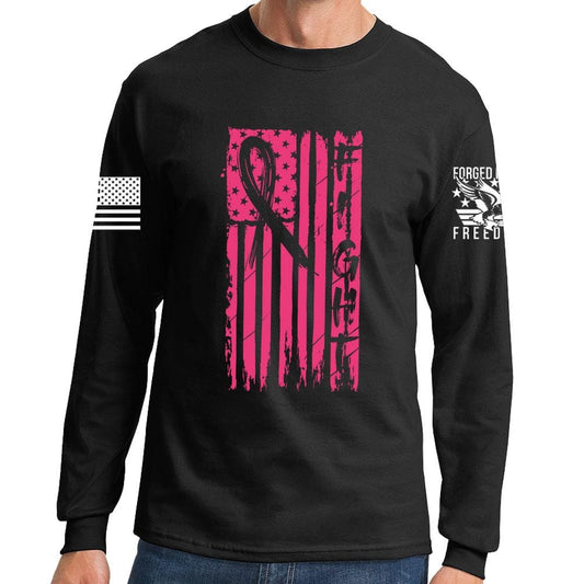 FIGHT - Breast Cancer Awareness Long Sleeve T-shirt Style001